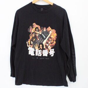 Vintage 10 deep Shirt Mens Black Telephone Number Movie Graphic Size Large L